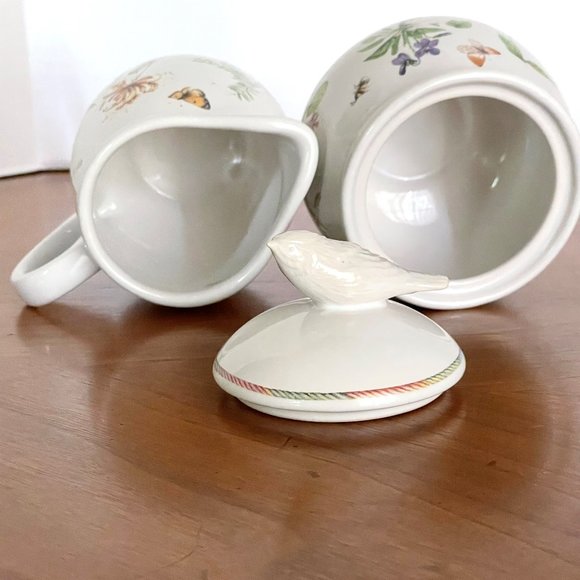 Wildflower Meadow Creamer/Sugar Bowl and Lid by Marjolein Bastin for Hallmark - Picture 2 of 6